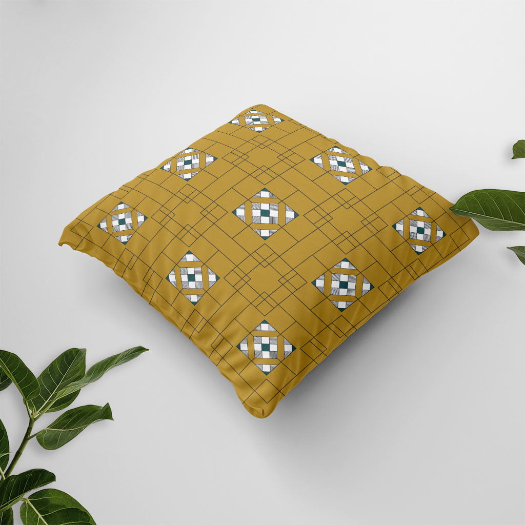 LEA-Yellow-Blue-Geometric-Pattern-Design-Decorative-Throw-Pillow-side-view